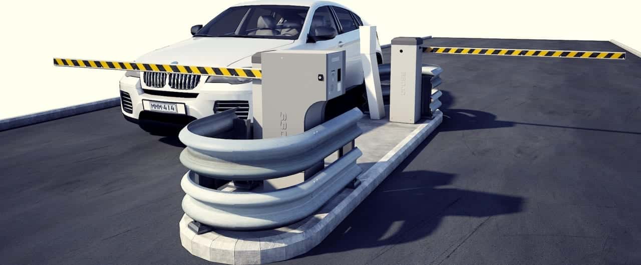 Column Guards double rail column guard protection barrier