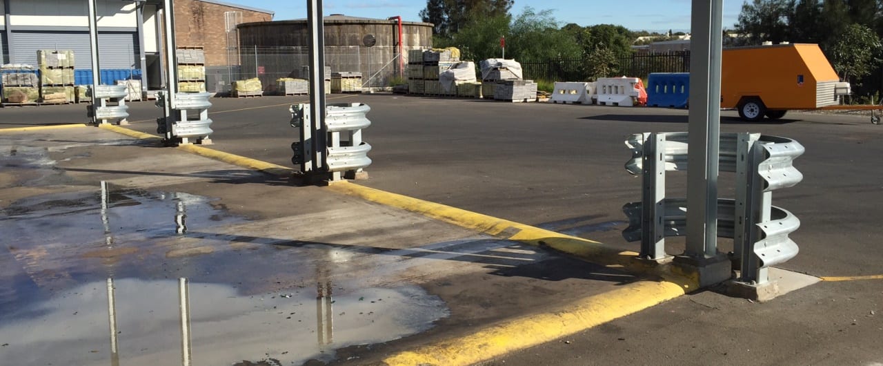 Column Guards column guard warehouse barriers