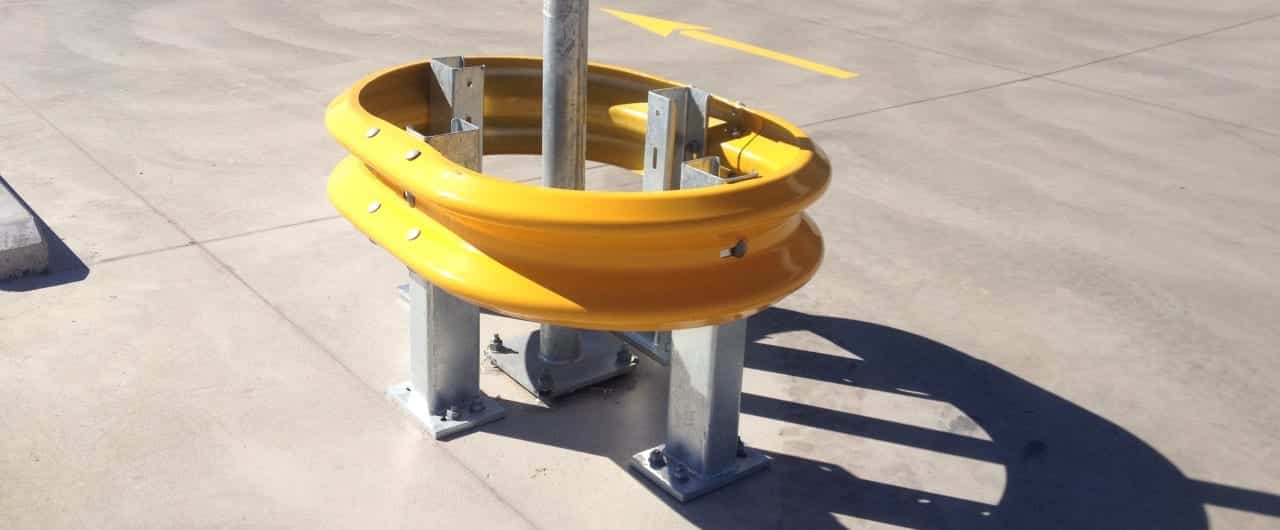 Column Guards full circle single rail column guard