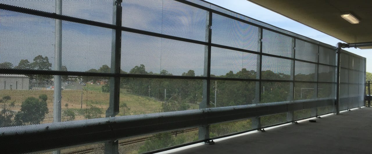 RHINO-STOP® Screen Guardrail rhino stop screen perimeter edge pedestrian fall protection
