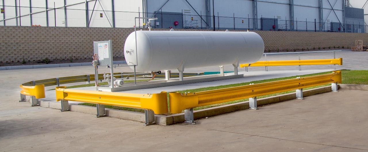RHINO-STOP® Warehouse Guardrail rhino stop warehouse equipment safety barriers