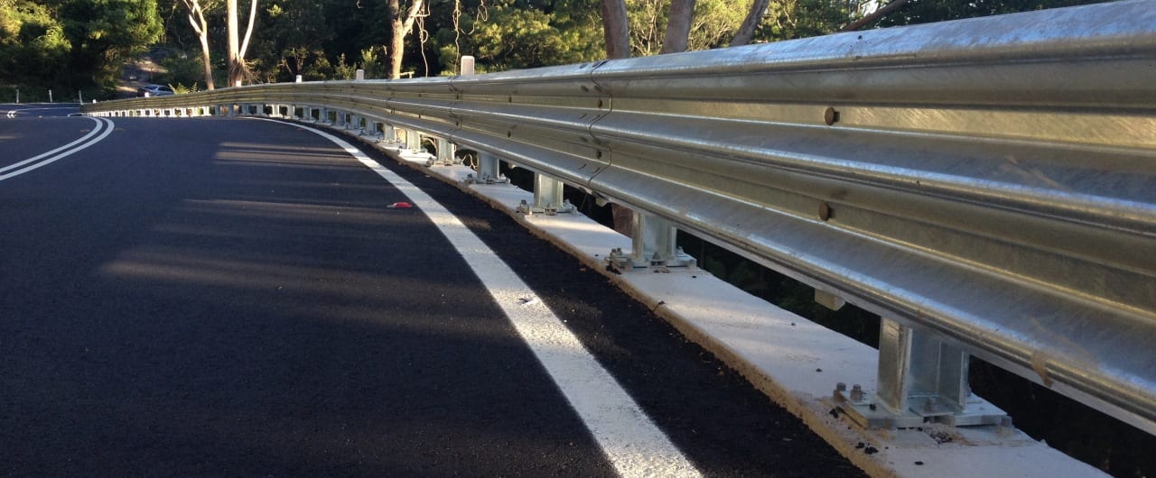 Thriebeam Guardrail thrie beam guardrail roadside mountain cliff barrier