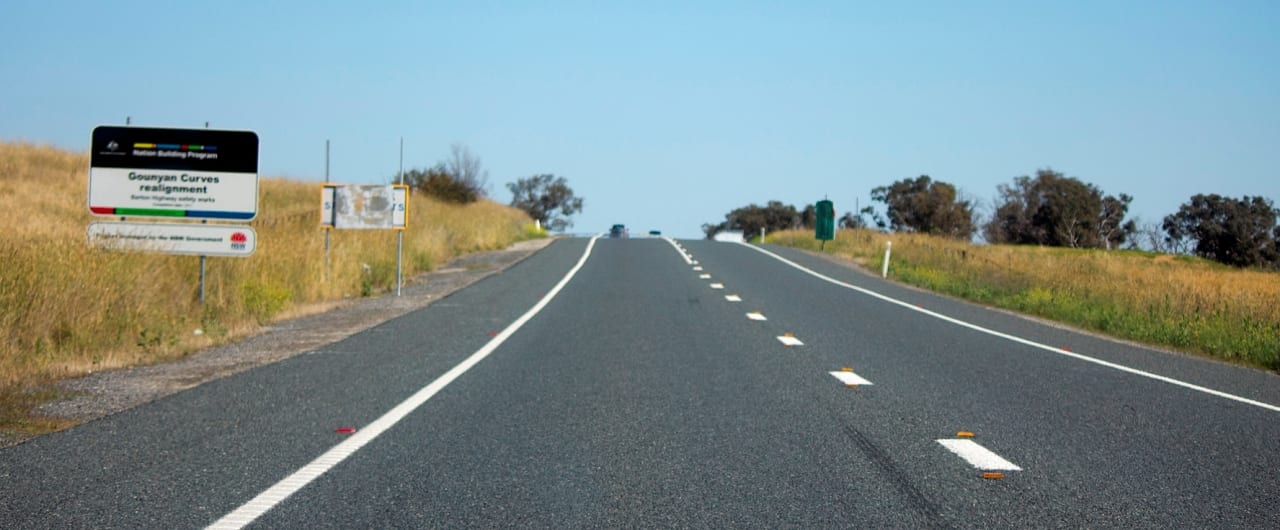 Barton Highway Guardrail Project road guardrail barrier project on barton highway at murrumbateman