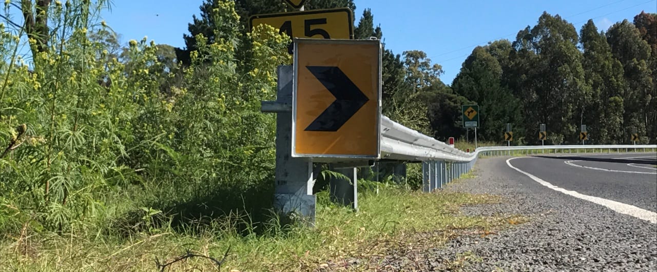 Barton Highway Guardrail Project supply of g4 w beam guardrail for road safety project on barton highway at murrumbateman
