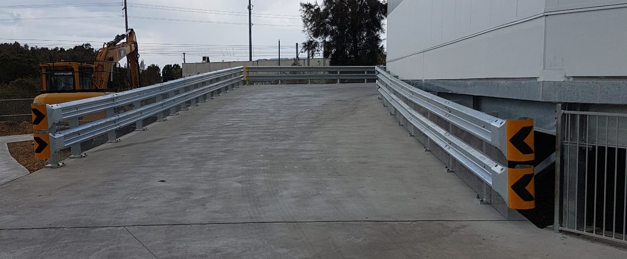 Bunnings Bellambi Guardrail Project bunnings bellambi ramp protection with rhino stop truck guard
