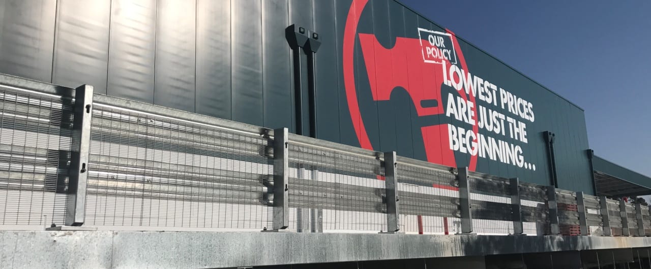 Bunnings Bellambi Guardrail Project bunnings bellambi perimeter edge protection with rhino stop truck guard
