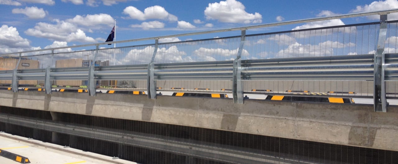 Canterbury Hurlestone Park RSL Car Park Barrier Project rhino stop sky edge car park safety barrier system at canterbury hurlstone park rsl carpark
