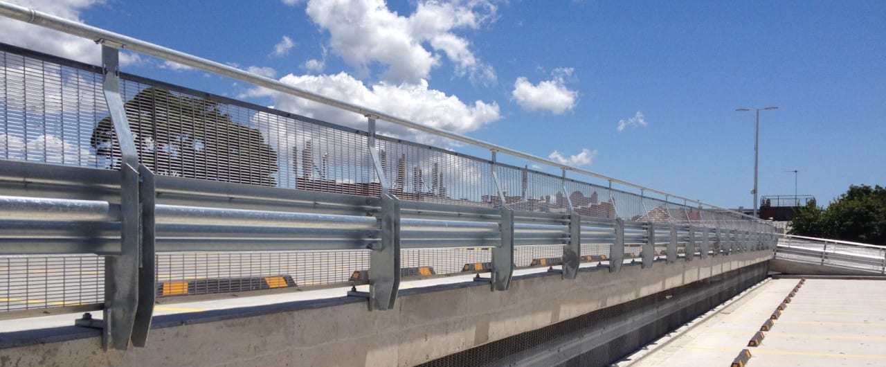 Canterbury Hurlestone Park RSL Car Park Barrier Project coles torronga car park split level protection with rhino stop sky edge