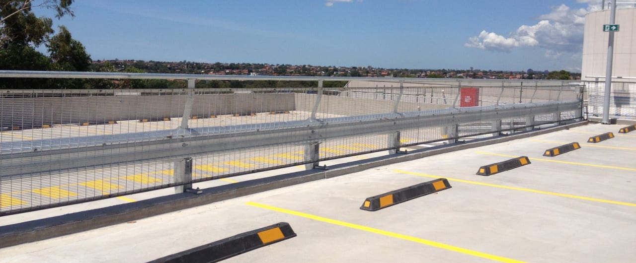 Canterbury Hurlestone Park RSL Car Park Barrier Project car park safety barrier project at coles toroonga