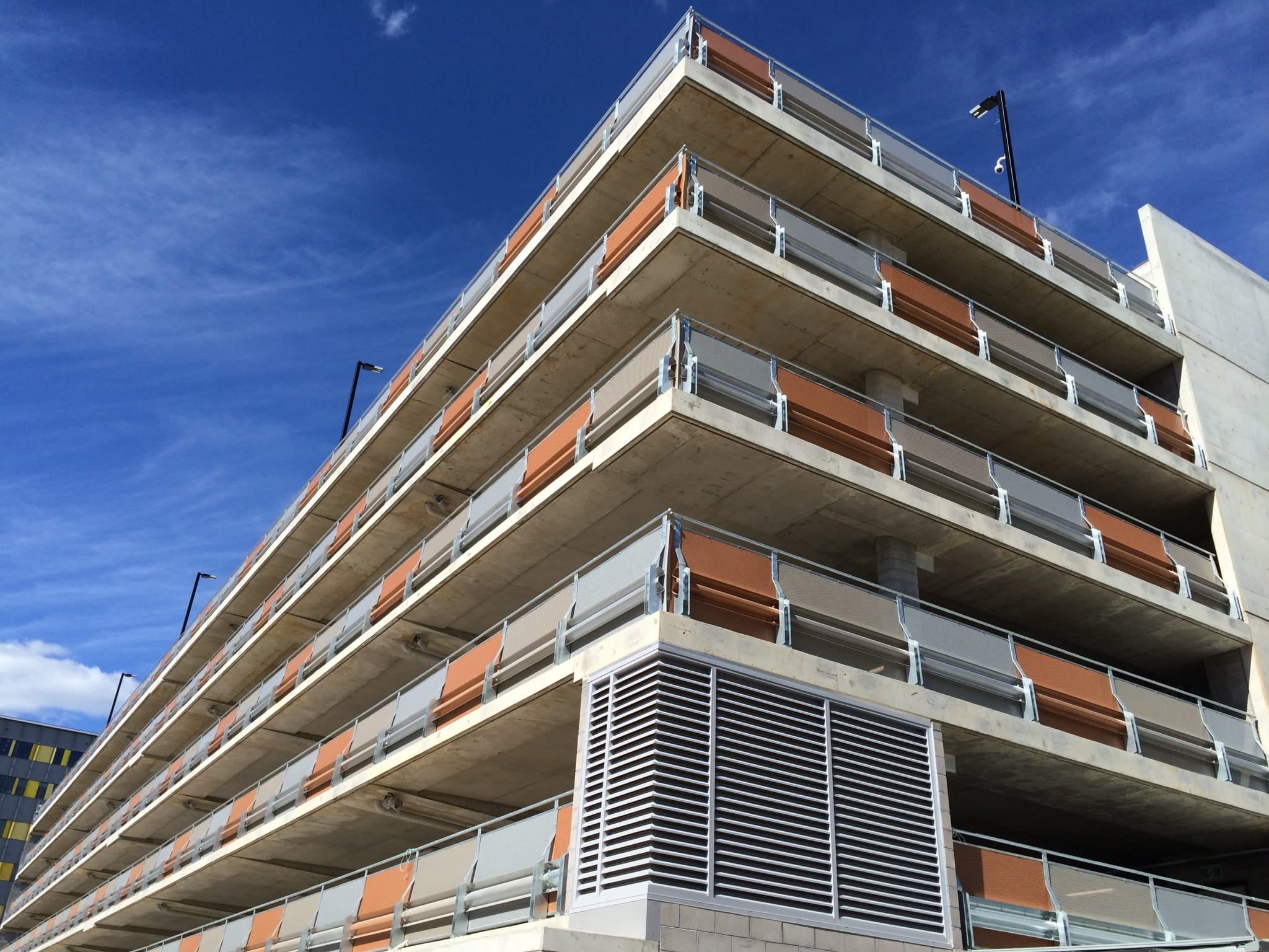 RHINO-STOP® Guardrail car park safety barriers installation project