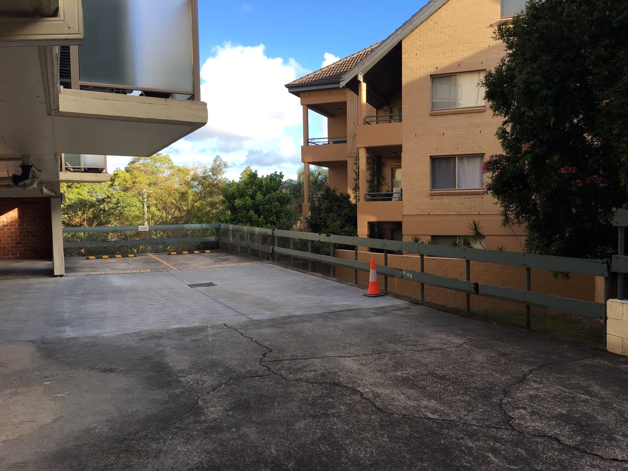 Artarmon Apartment Complex Guardrail Project unsafe perimeter edge protection on an apartment complex