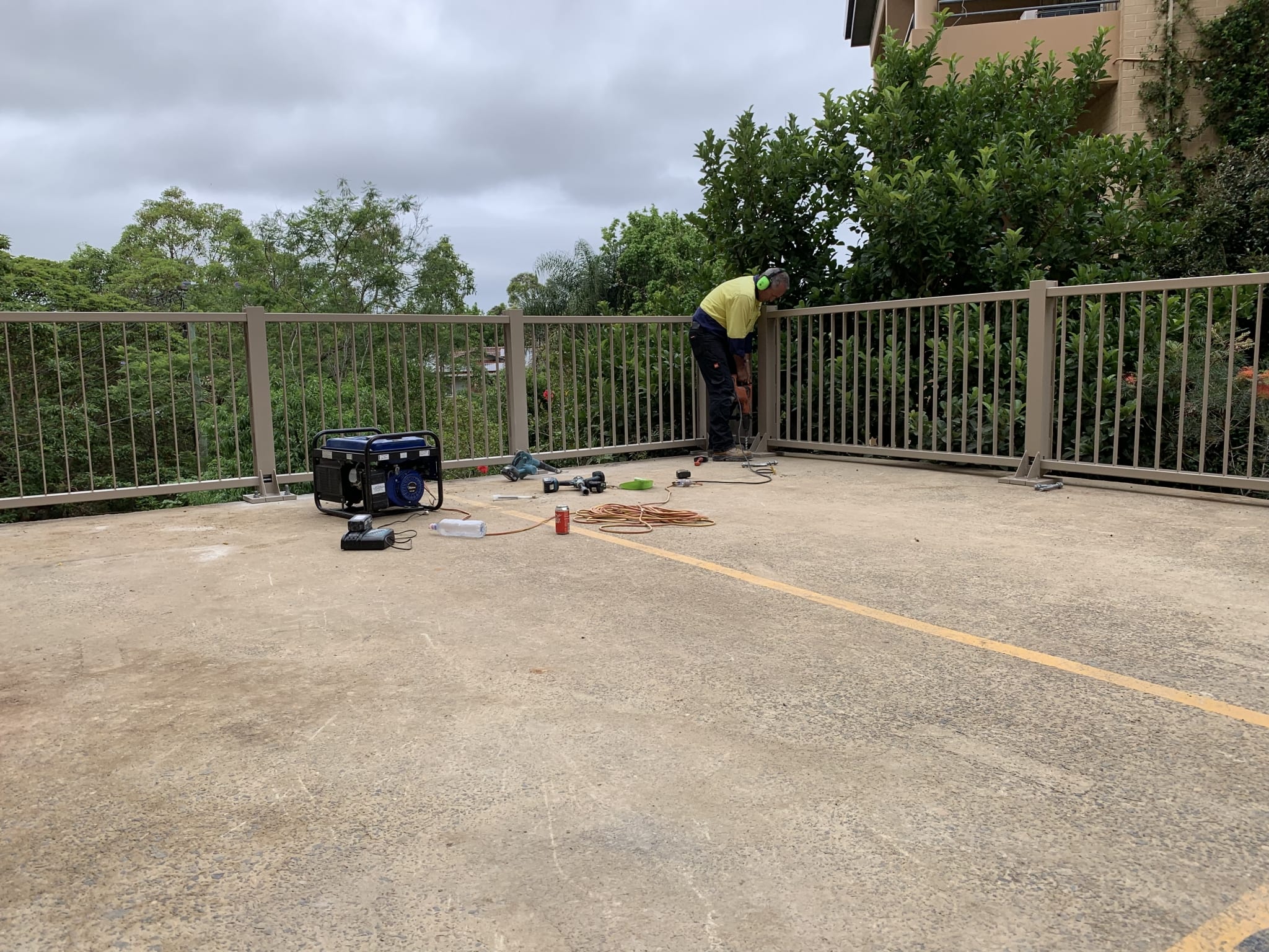 Artarmon Apartment Complex Guardrail Project custom colour powder coat rhino stop elite