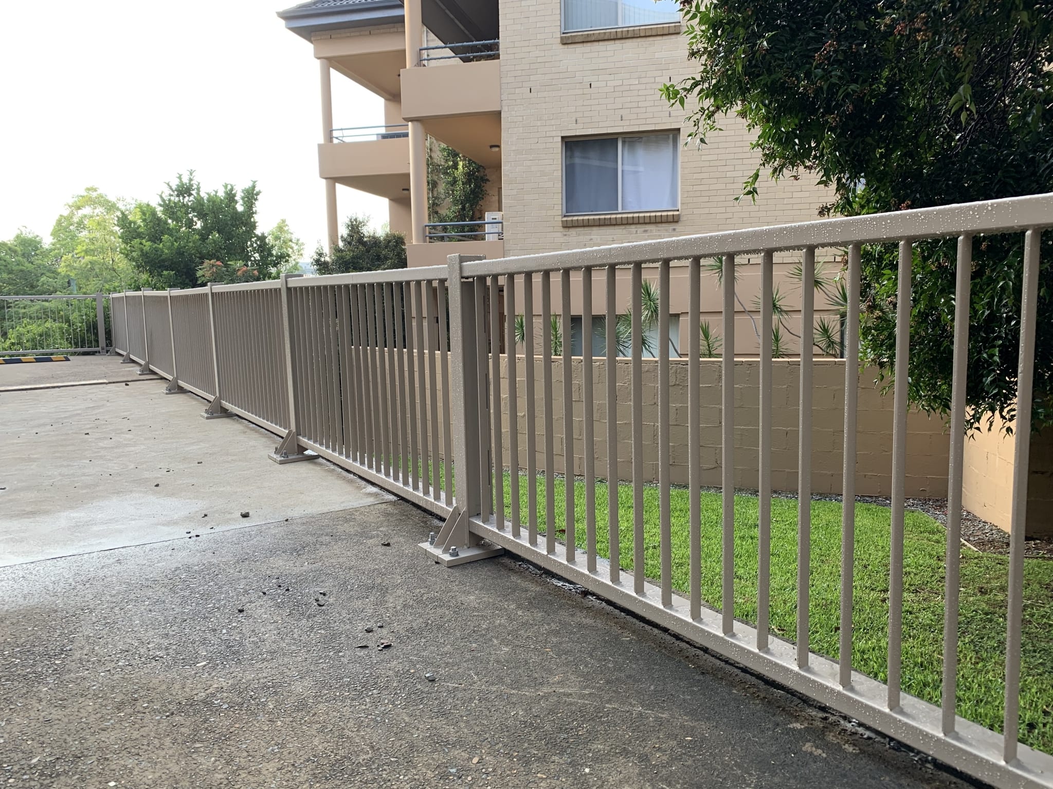 Artarmon Apartment Complex Guardrail Project rhino stop elite installation at artarmon apartment complex