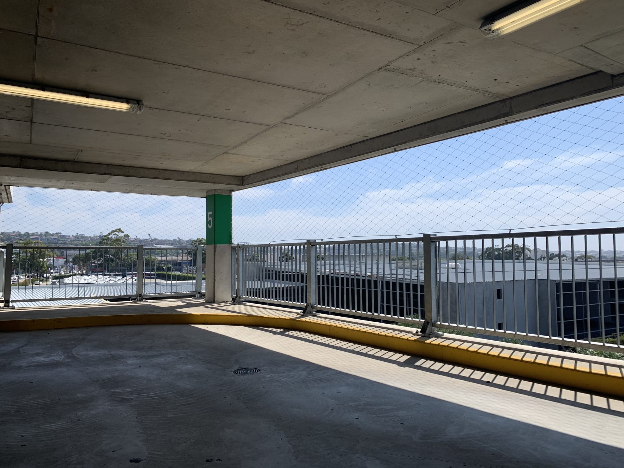 RHINO-STOP® Elite Guardrail brookvale car park pedestrian fall protection with rhino stop elite