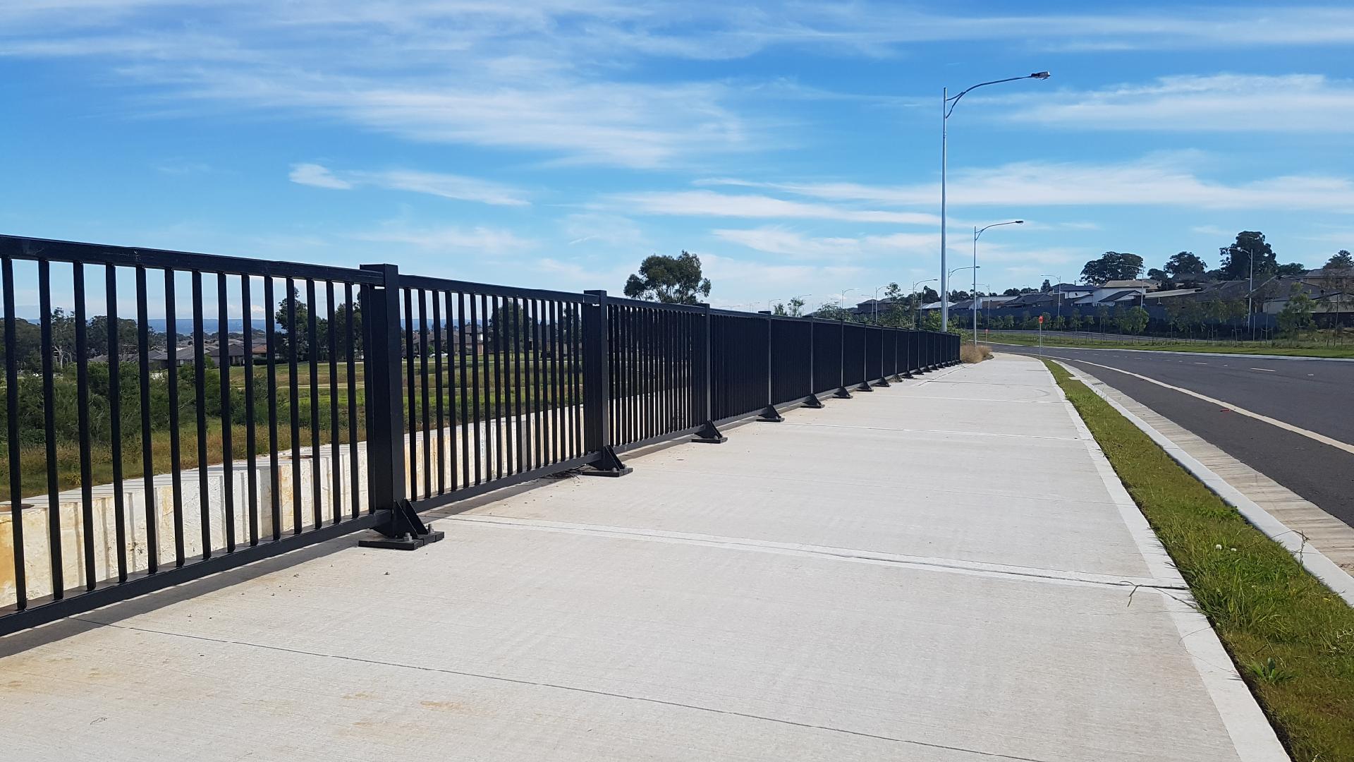 RHINO-STOP® Elite bridge pedestrian pathway fall protection with rhino stop elite