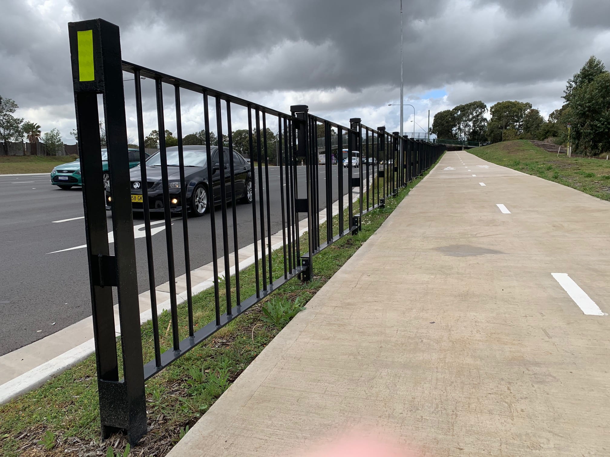 Narellan Road RMS Pedestrian Fence Project narellan road rms pedestrian fencing project