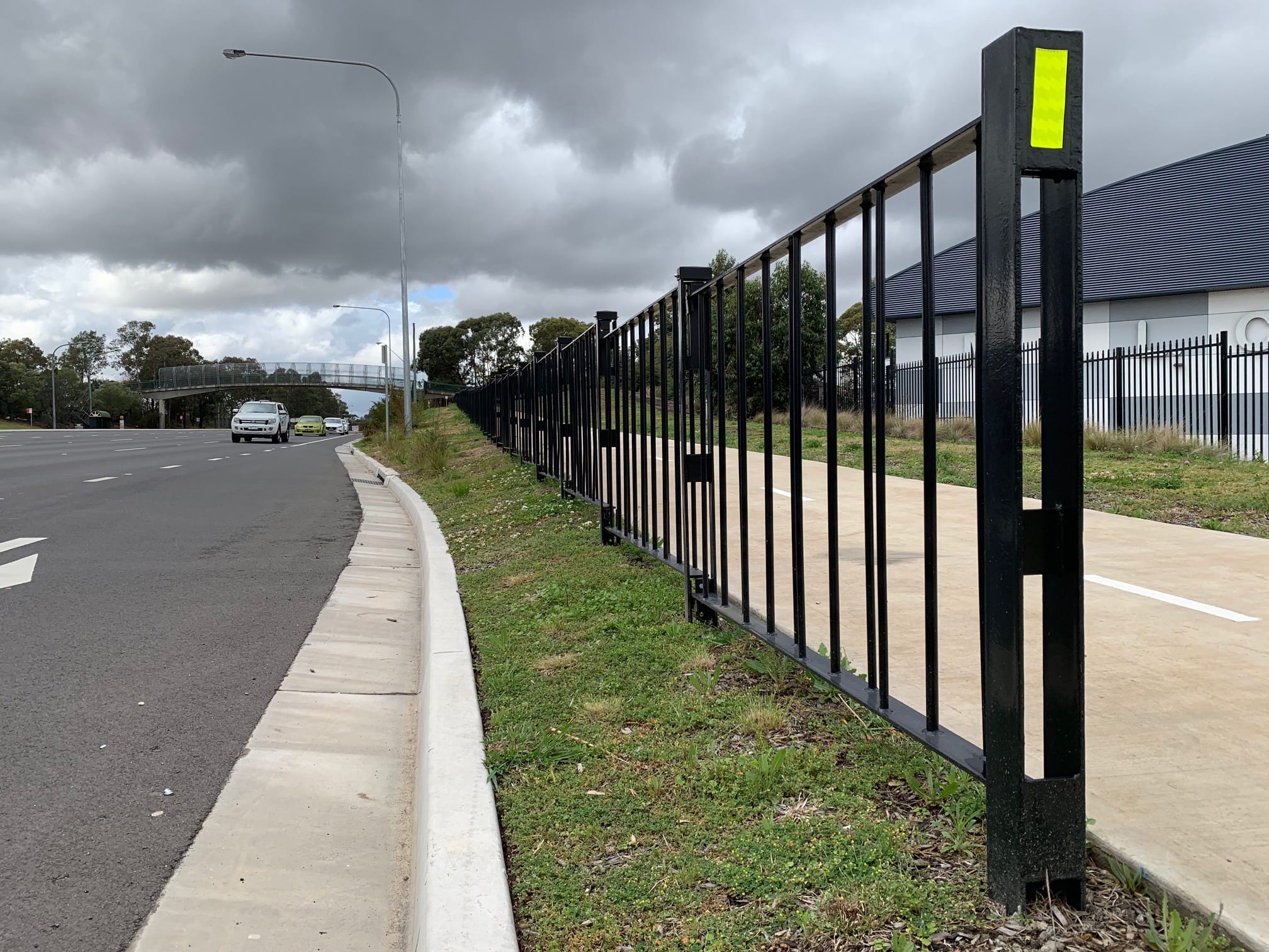 Narellan Road RMS Pedestrian Fence Project rms pedestrian fencing installation at narellan road