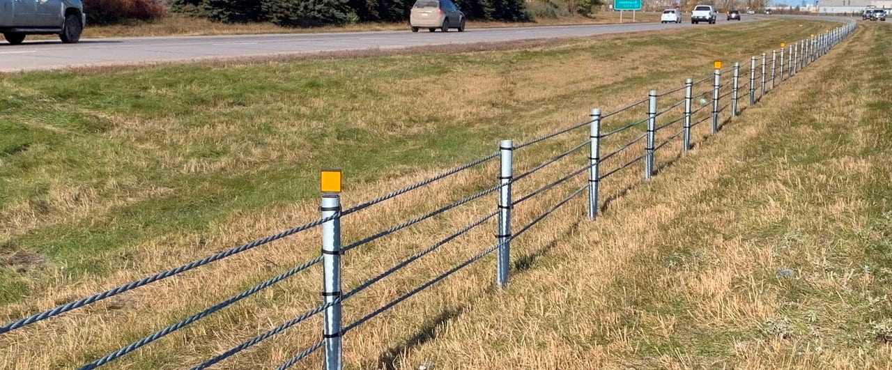 Brifen (7) hot dip galvanised wire rope safety barrier