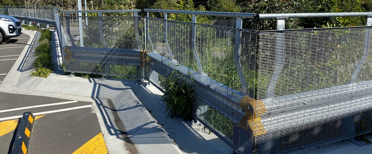 Coles Rochedale Village Car Park Barrier Project coles rochedale village car park perimeter edge protection with rhino stop safety barrier system