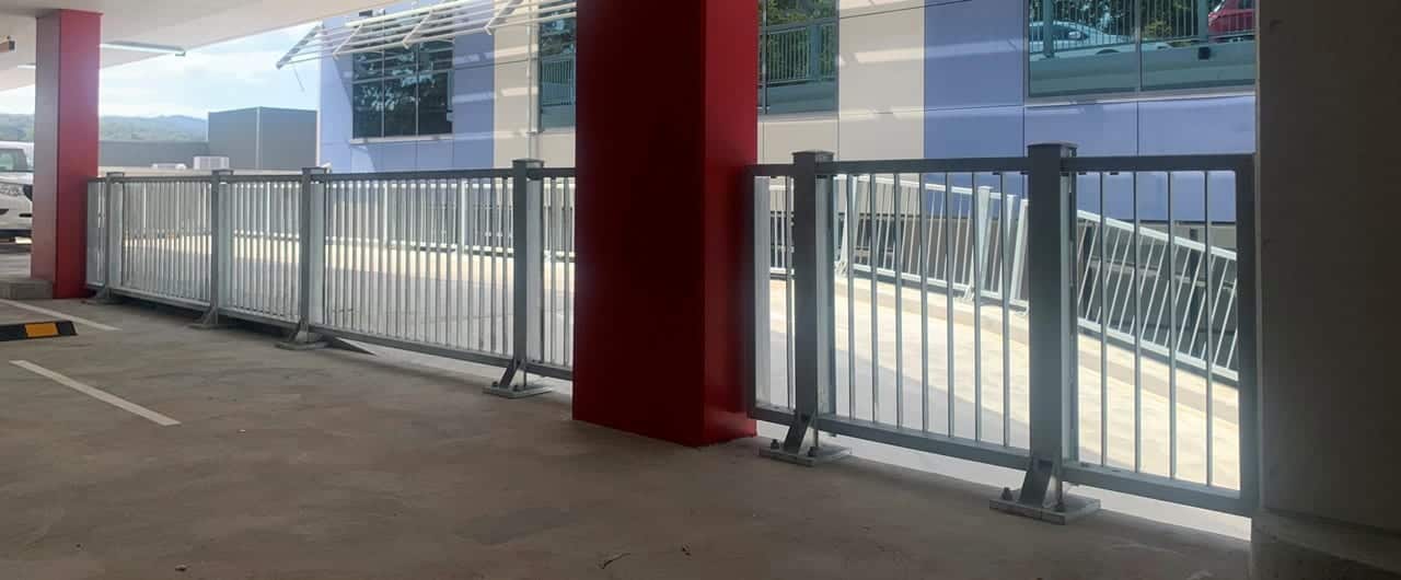 Platinum Corporate Car Park Barrier Project platinum corporate car park perimeter edge protection with rhino stop elite