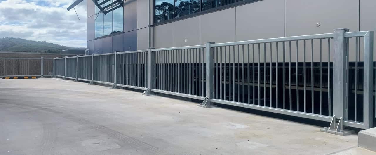 Platinum Corporate Car Park Barrier Project rhino stop elite car park perimeter edge safety barrier