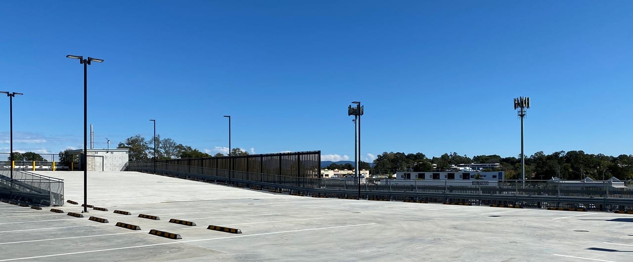 University of Sunshine Coast Car Park Barrier Project car park asfety barrier installation at university of sunshine coast