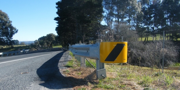 departure terminals road guardrail system