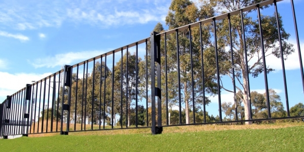 in ground pedestrain fencing