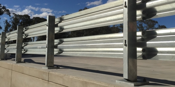 rhino stop truck guard perimeter edge warehouse barriers