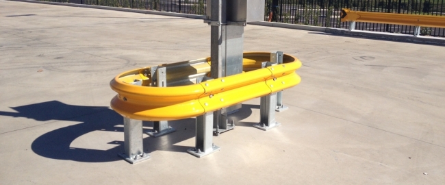 car park column guards safety barrier