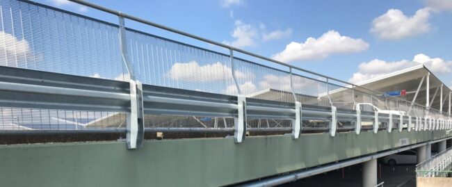 sydney market car pek top level fall protection with rhino stop sky edge