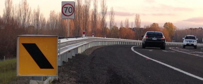 Barton Hwy (2) safe direction road barriers projects
