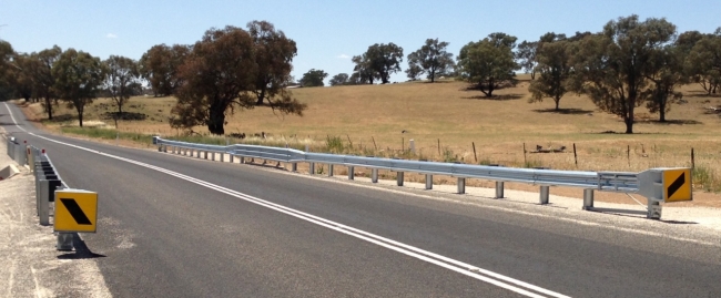 supply of w beam guardrail for cabonne council road project