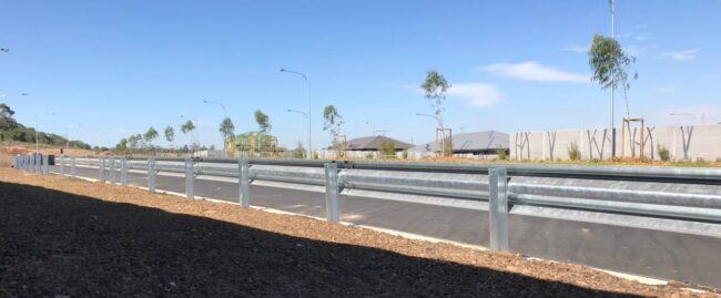 Camden (2) w beam guardrail and end terminal project at camden bypass crossroad