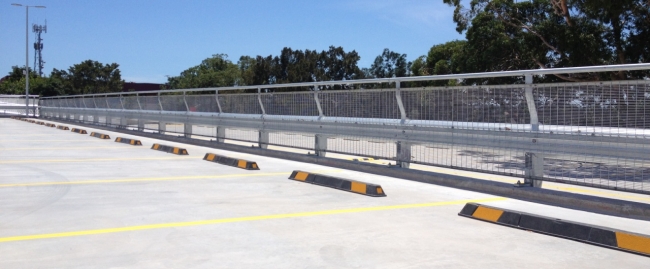 400m rhino stop sky edge installation at coles toroonga carpark