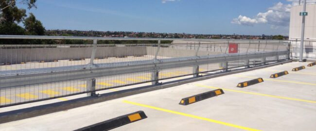 Canterbury Hurlstone Park RSL (7) car park safety barrier project at coles toroonga