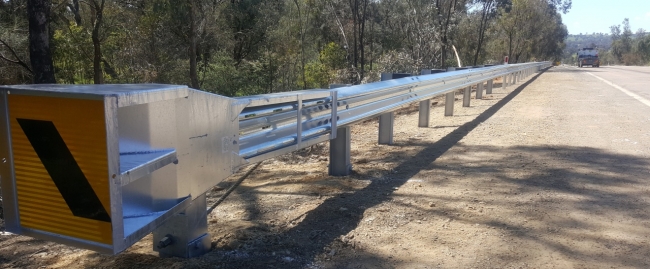 ramshield guardrail on hume highways for the prevention of run off the road accidents