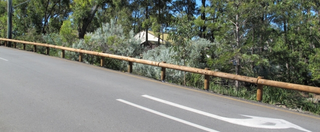 t18 log rail installation at queensland roads