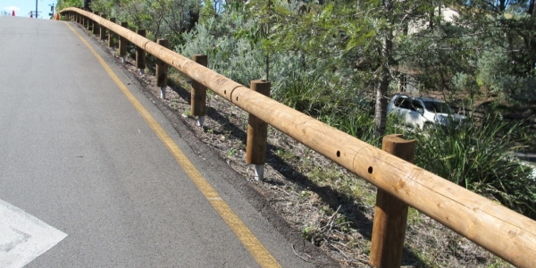 queensland road safety with t18 log rail