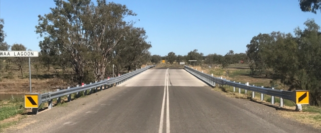 road guardrail safety barrier systems project at western nsw