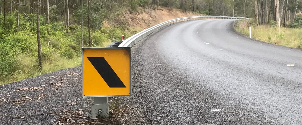 skt end terminal and w beam guardrail installation at weastern nsw