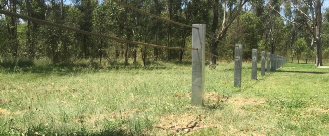 boundary fence project on western sydney parklands