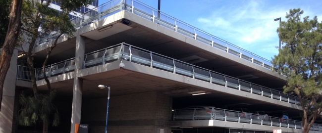 car park barrier system project on wollongong council 9 levels car park