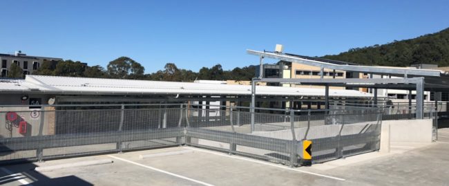 wollongong top level car park barrier system project