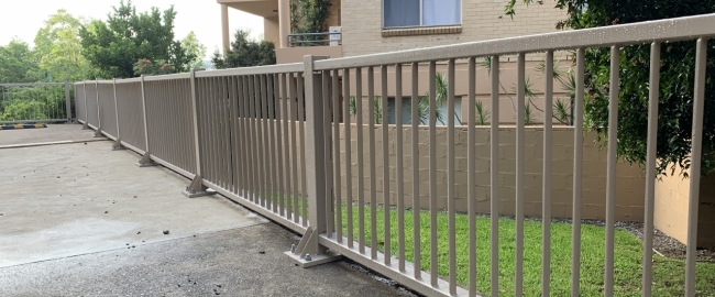 safety barrier project at artarmon apartment complex