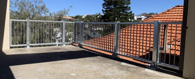 car park safety barrier project at tamarama beach apartment