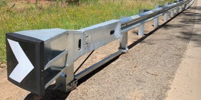 MSKT Guardrail End Terminals at Romsey Victoria