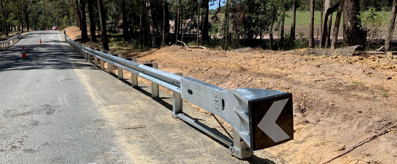 road safety guardrail project at east grippsland road