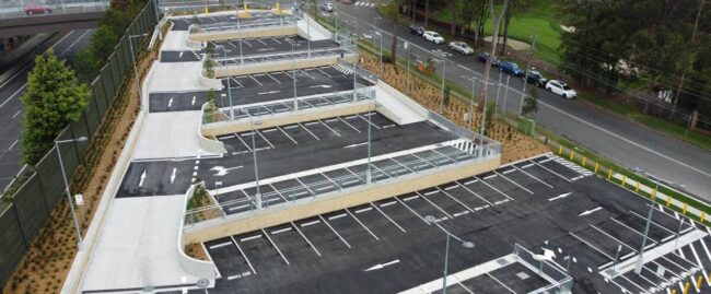 North Rocks Commuter Car Park aerial photo