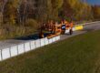 The TALL42 Moveable Barrier being installed on a NSW road